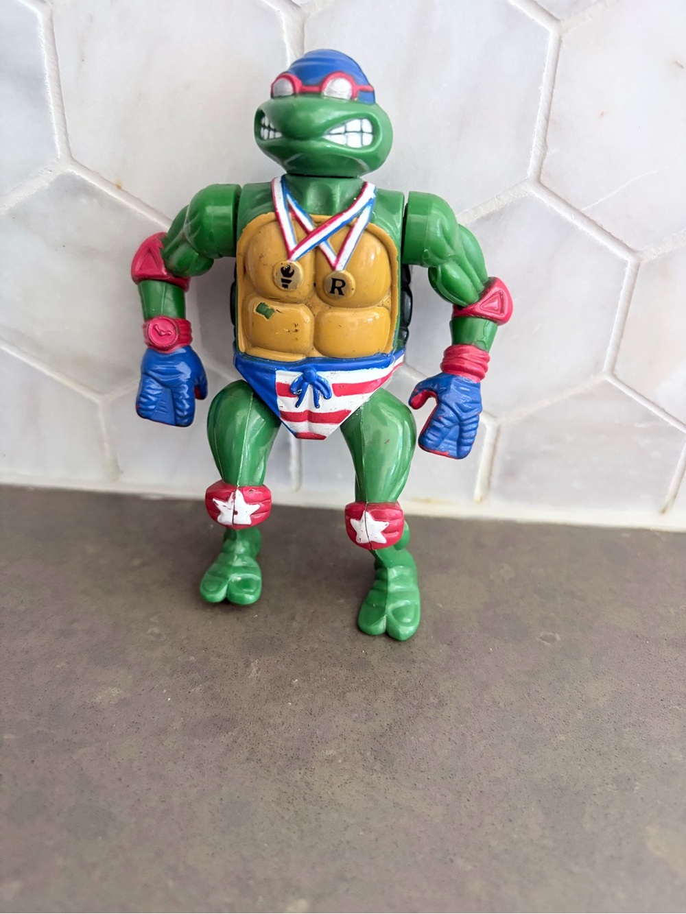 Vintage TNNT Super Swimmin Raph 1992 Olympics super rare